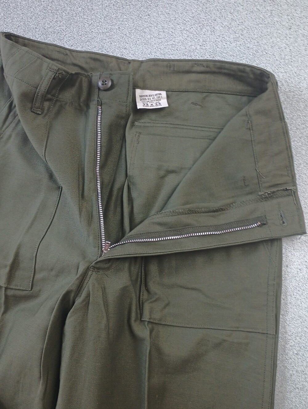 Vintage 1969 Blue Bell OG-107 Utility Trousers Army Fatigue Pants 32x33 EUC - Picture 10 of 13